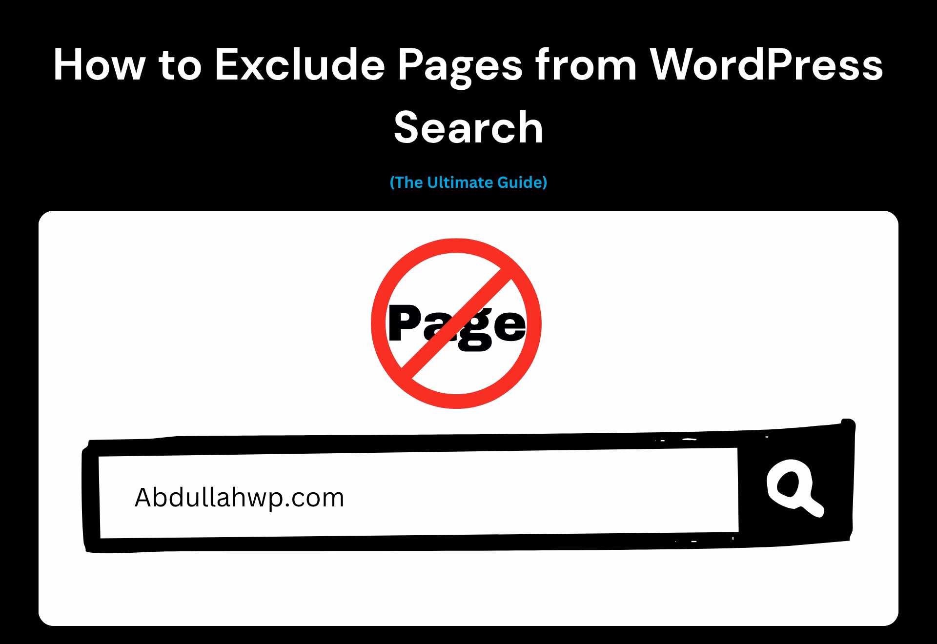 How to Exclude Pages from WordPress Search