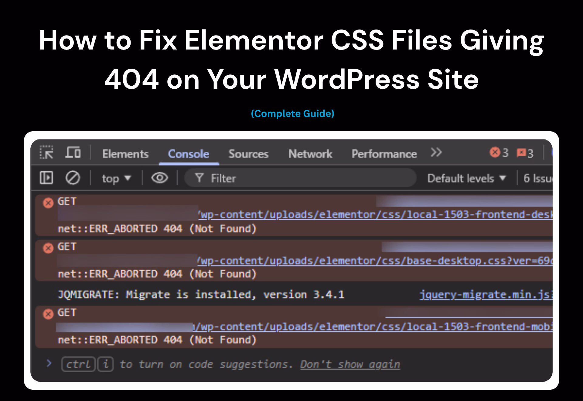 How to Fix Elementor CSS Files Giving 404 on Your WordPress Site