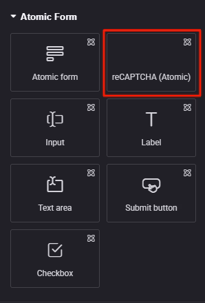 Atomic Form Recaptcha
